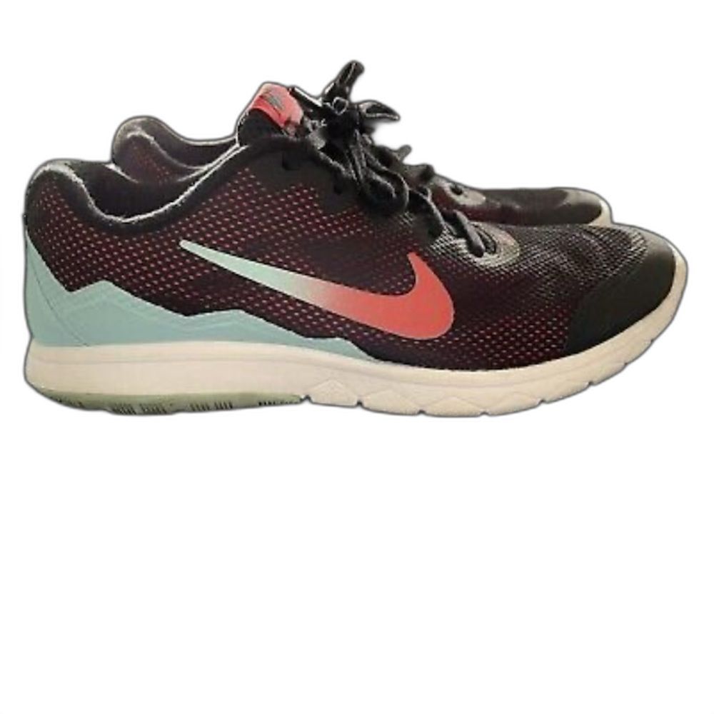 Nike Flex Experience RN 4 Women Running Shoes Black Red Blue Size 7.5
